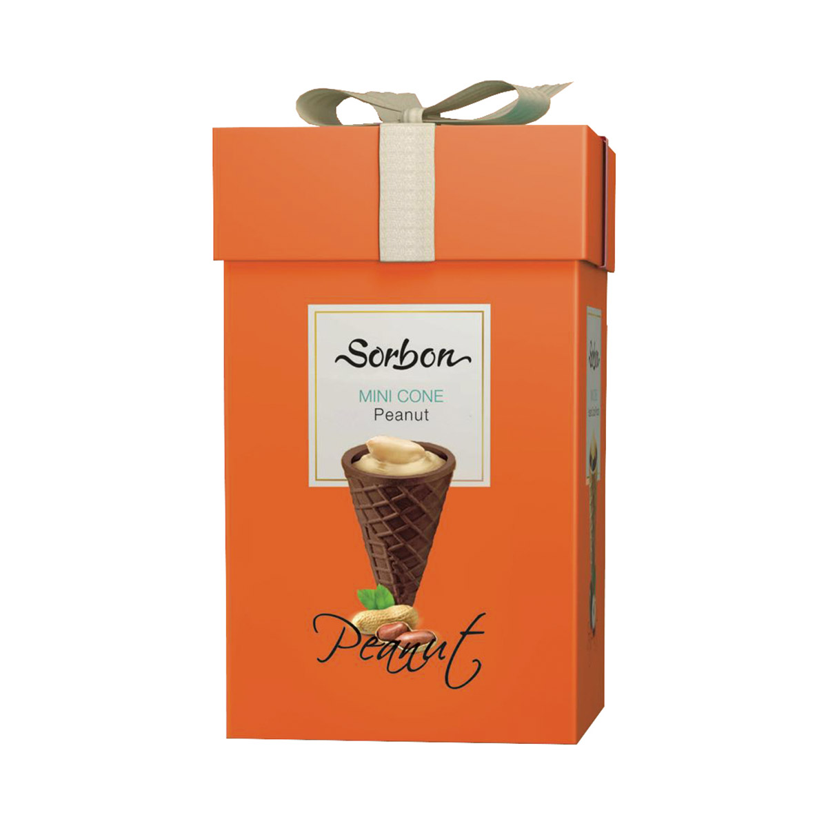 Набор конфет Sorbon мини-рожки Арахис и воздушные зерна с хрустящей начинкой 200 г