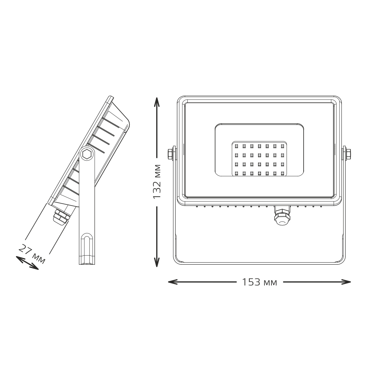 фото Прожектор gauss led qplus 20w 1800lm ip65 6500к черный 1/40