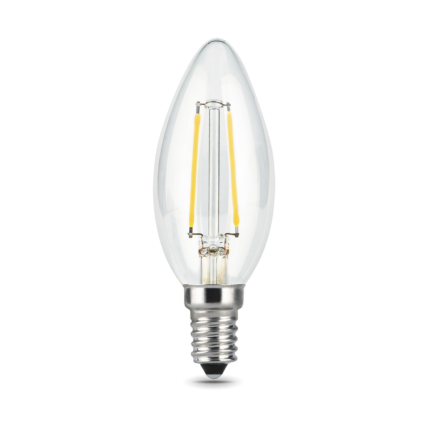 Лампа Gauss Filament Свеча E14 5W 450lm 4100К 1/20 (3 лампы в упаковке) gauss led filament a60 e27 6w 4100к 1 10 51