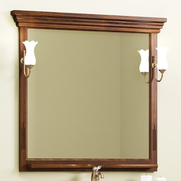 Зеркало Opadiris Риспекто коричневое 101х104 см