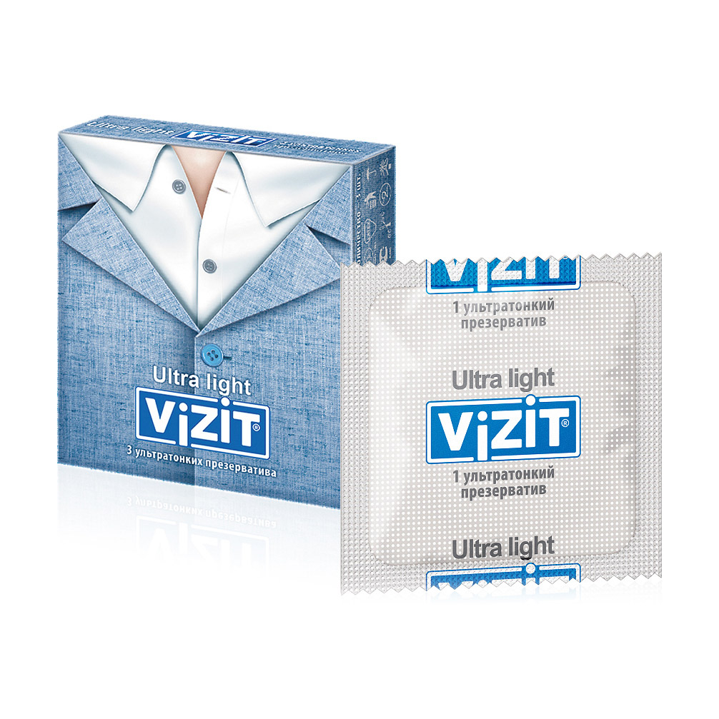 Презервативы VIZIT Ultra Lights ультратонкие 3 шт ganzo презервативы ультратонкие ultra thin 30