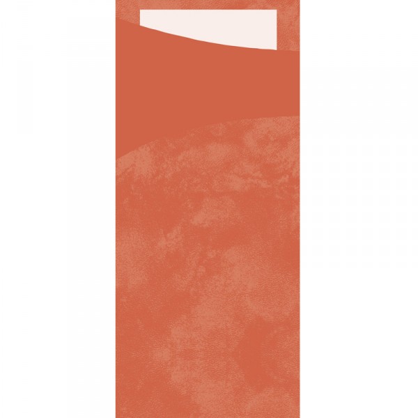 фото Конверт для столовых приборов duni оранжевых 19х8,5 см 100 шт