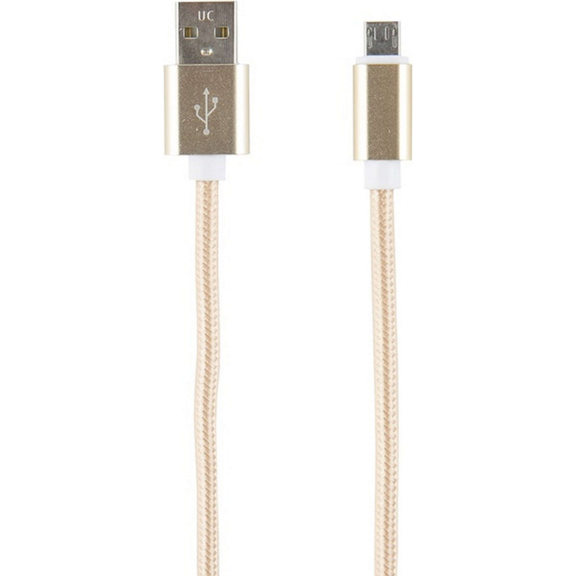 цена Кабель Red Line USB-microUSB 2 м Золотой