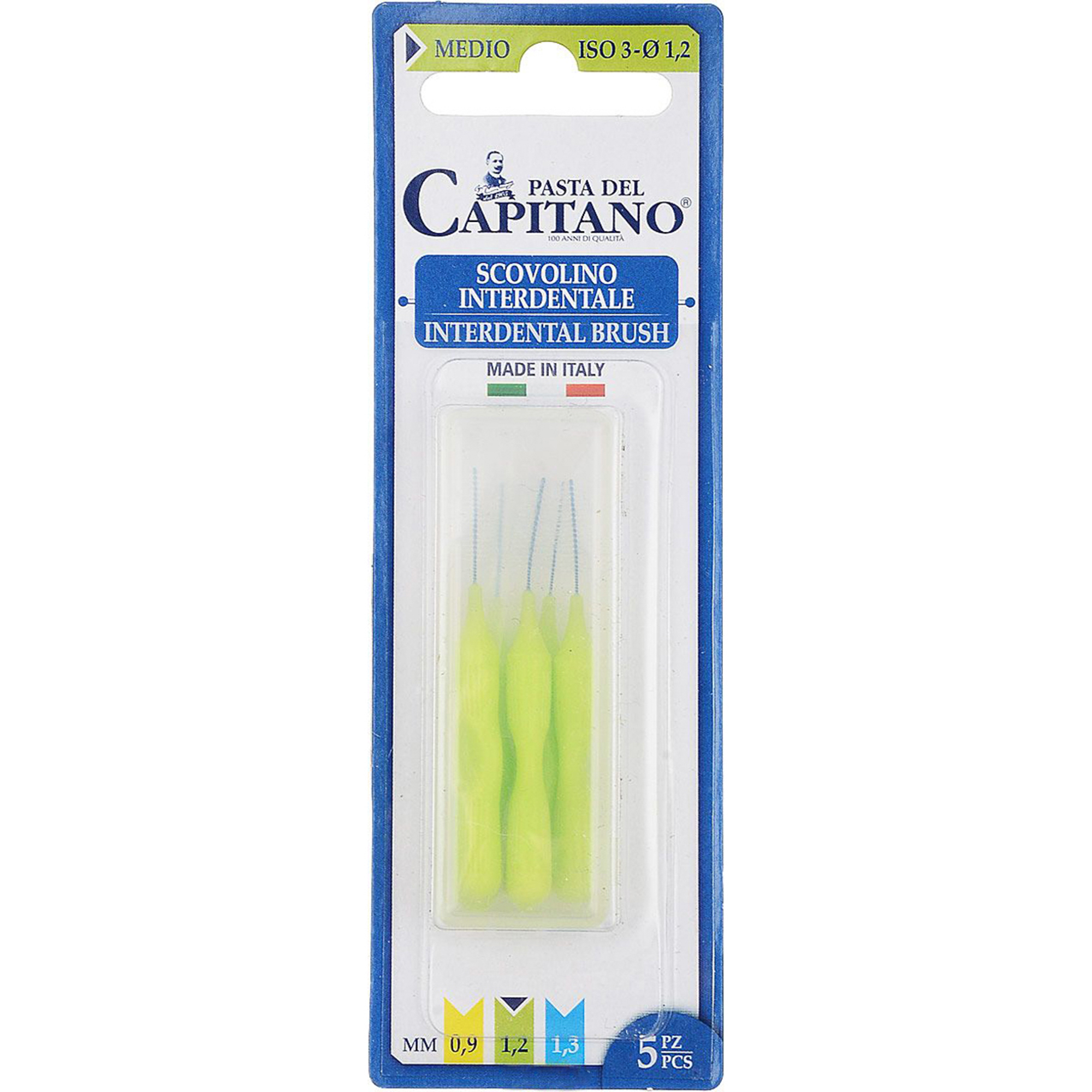Интердентальная щетка Pasta del Capitano Тонкая ISO 2 Ø 0,9 мм зубная щетка pasta del capitano профессиональный полноценный уход