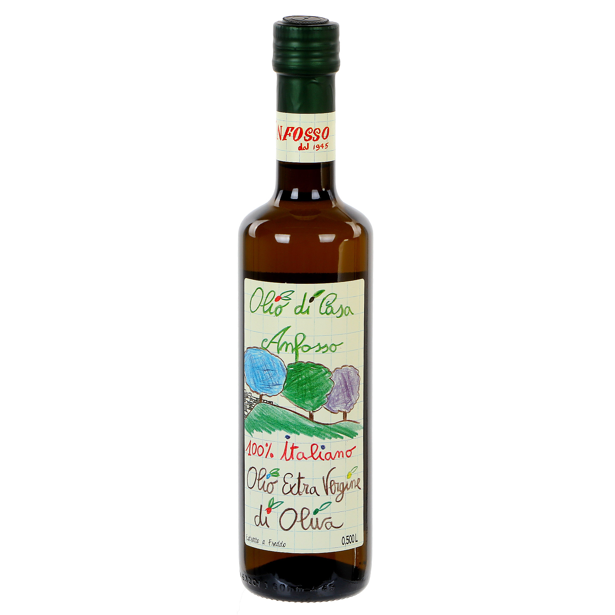 Масло оливковое Anfosso Olio di Casa 500 мл масло оливковое borges с жареным чесноком 0 2 л стеклянная бутылка