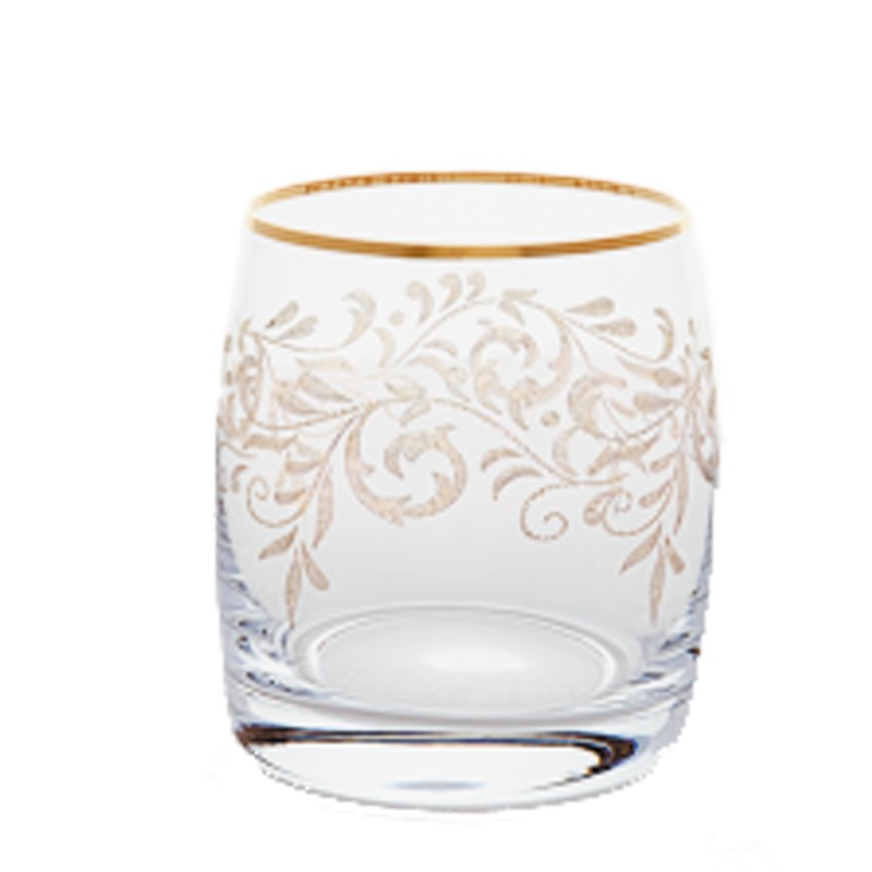 Набор стаканов для виски Crystal Bohemia ideal 290мл 6шт золотая отводка набор тарелок concordia bernadotte декор деколь отводка платина 25 см 6 шт