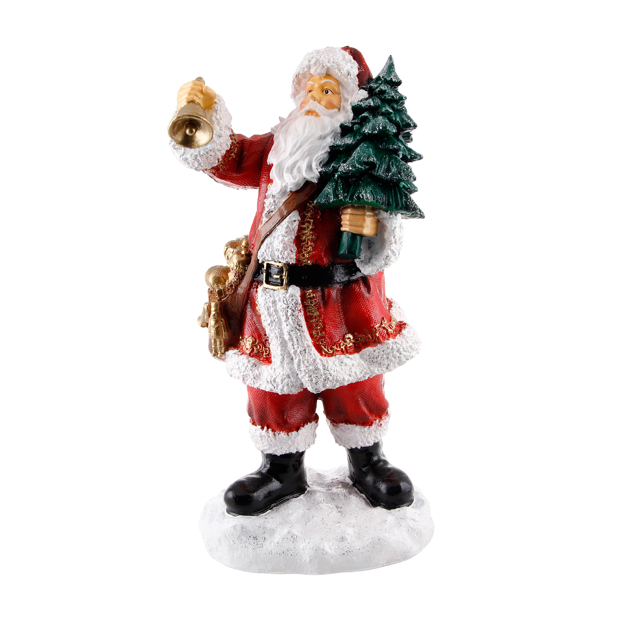 Дед мороз ТПК Полиформ с елкой в руках 50 см дед мороз с мешком подарков тпк полиформ фп400