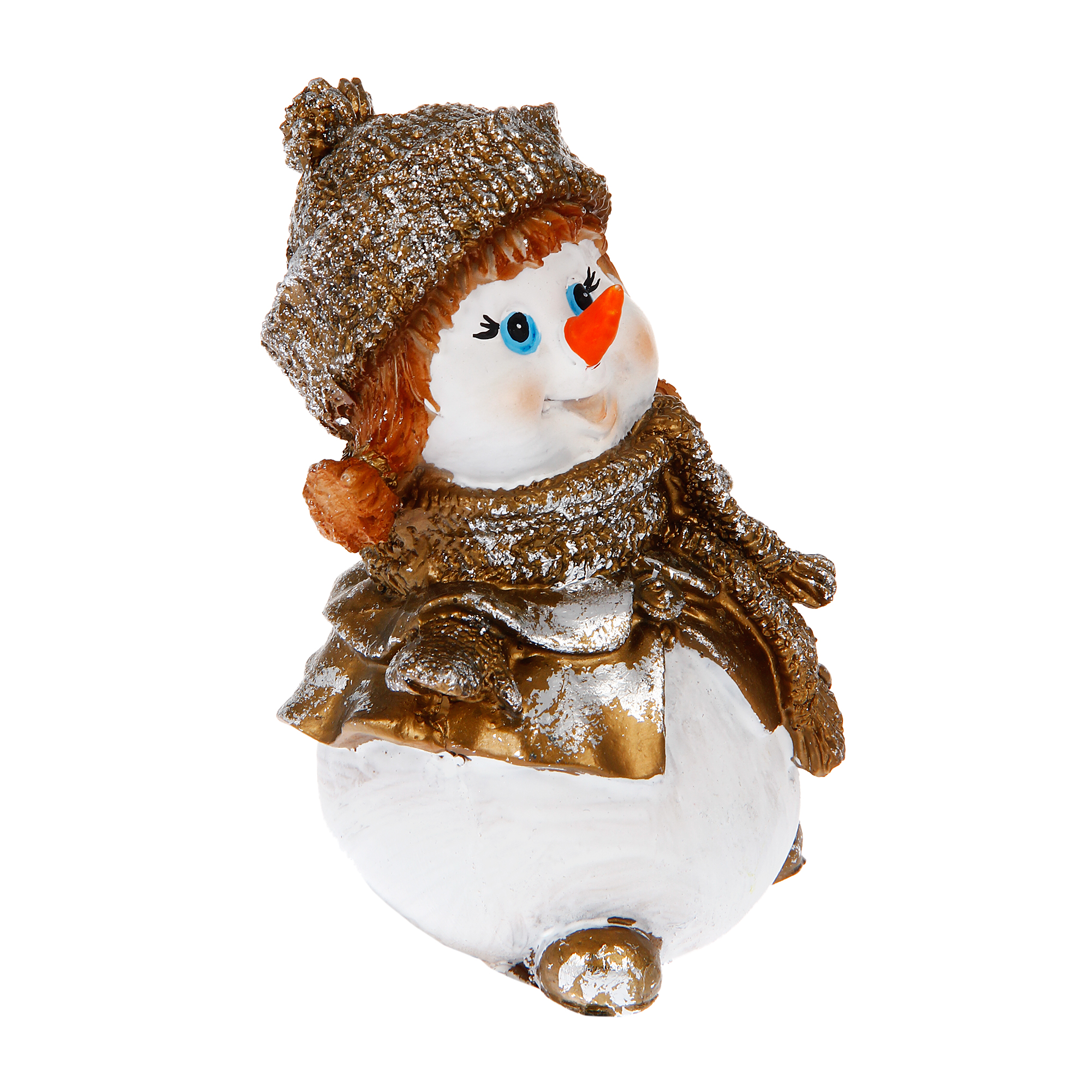 Снеговик девочка н-14см Тпк полиформ фигура тпк полиформ снеговик 26 см