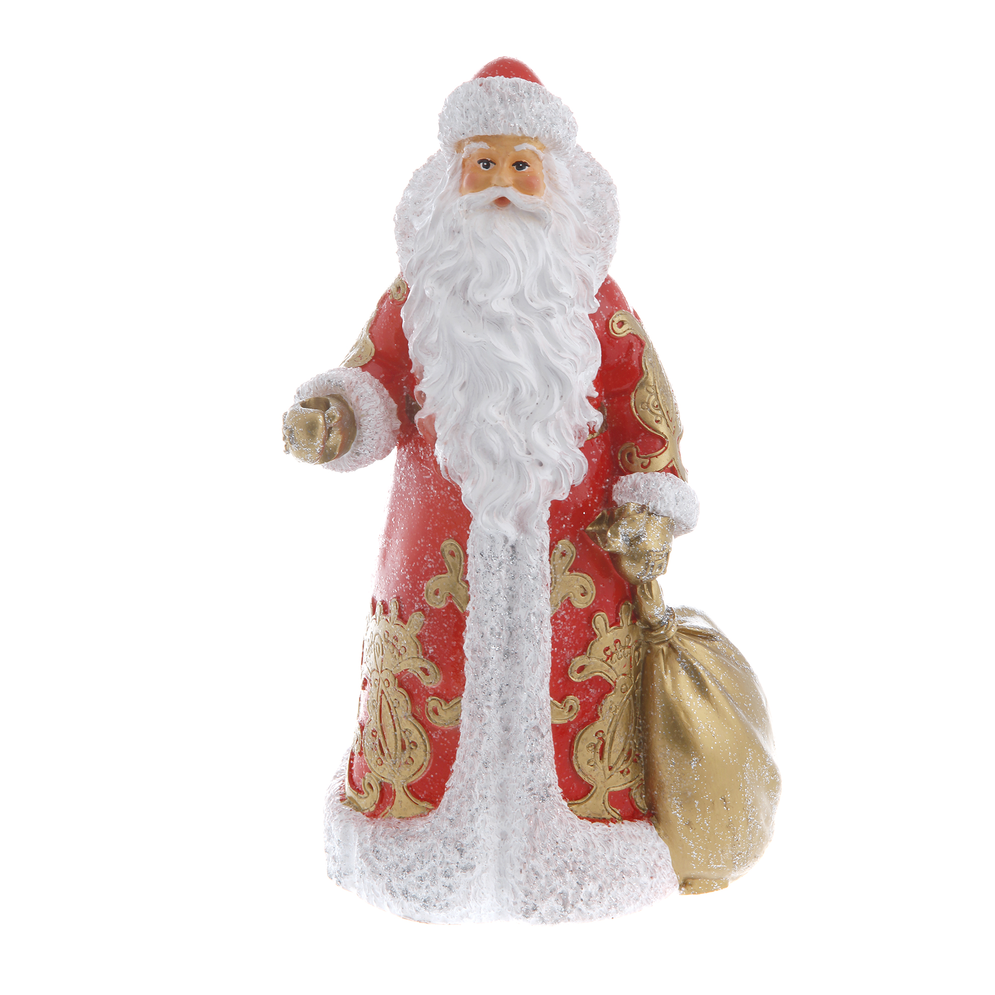 Дед мороз ТПК Полиформ с мешком  26 см мальчик джентельмен с подарком тпк полиформ