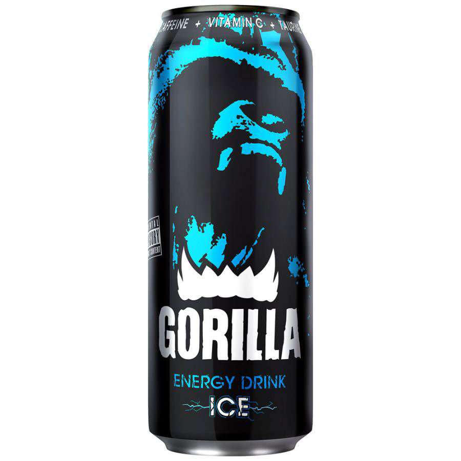 Энергетический напиток Gorilla Мята, 0,45 л сделанопчелой 100% натуральные бальзамы для губ honey vanilla мята grapefruit коробка 4 штуки