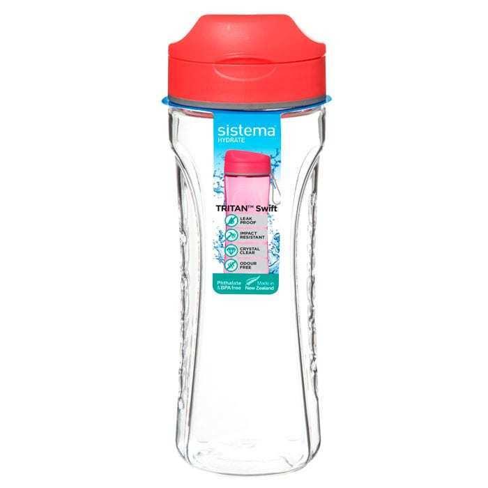 Бутылка для воды Sistema Tritan Swift 0,6 л, цвет в ассортименте - фото 4