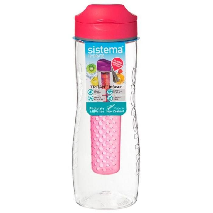 Бутылка с диффузором Sistema Tritan Infuser 0,8 л, цвет в ассортименте - фото 1
