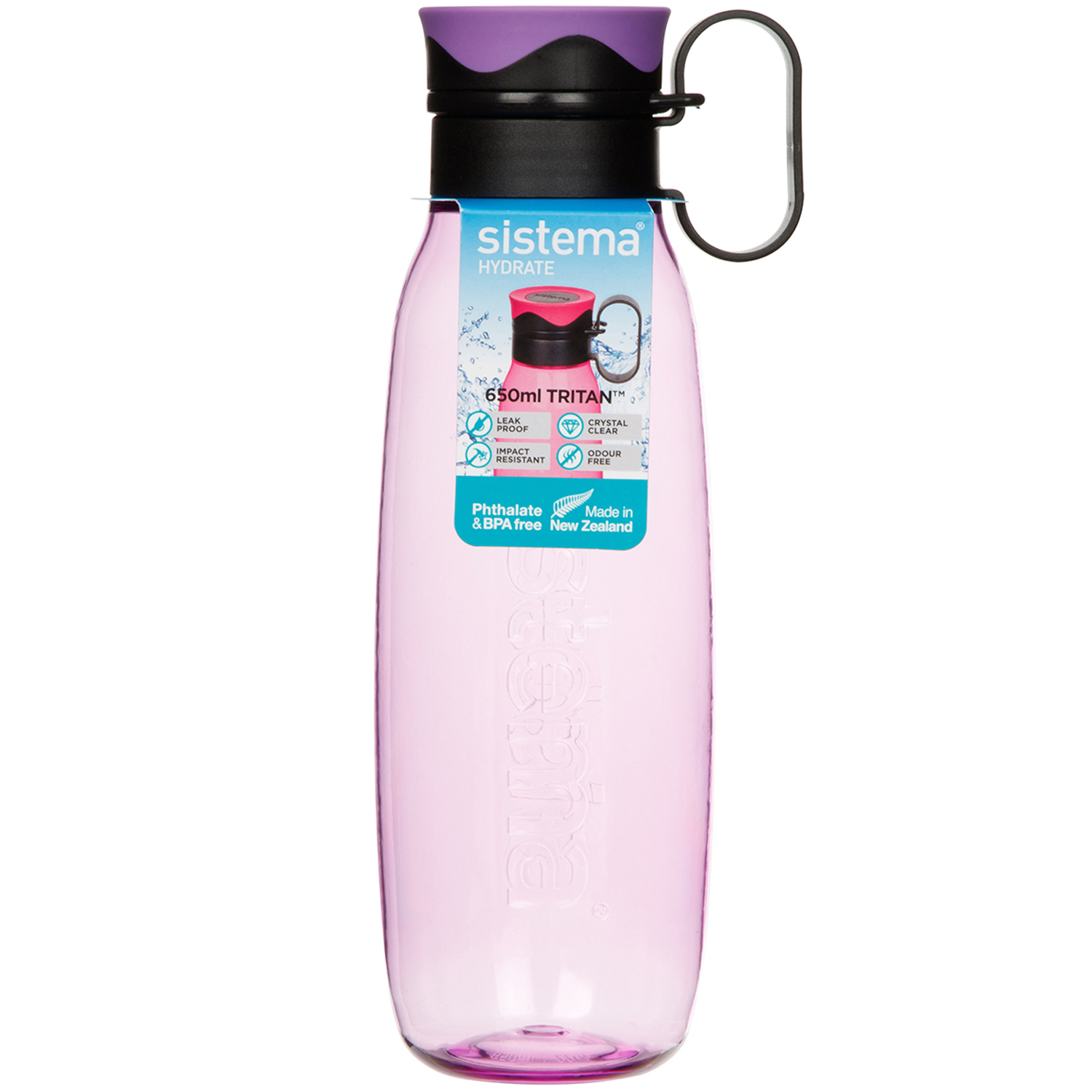 Бутылка для воды Sistema Tritan 0,65 л, цвет в ассортименте - фото 3
