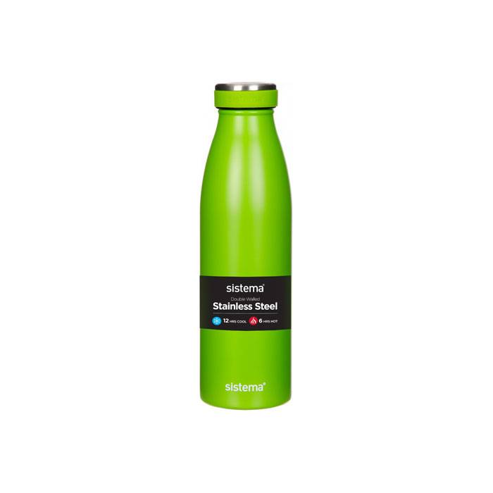 Бутылка стальная Sistema Hydrate 0,5 л, цвет в ассортименте - фото 3