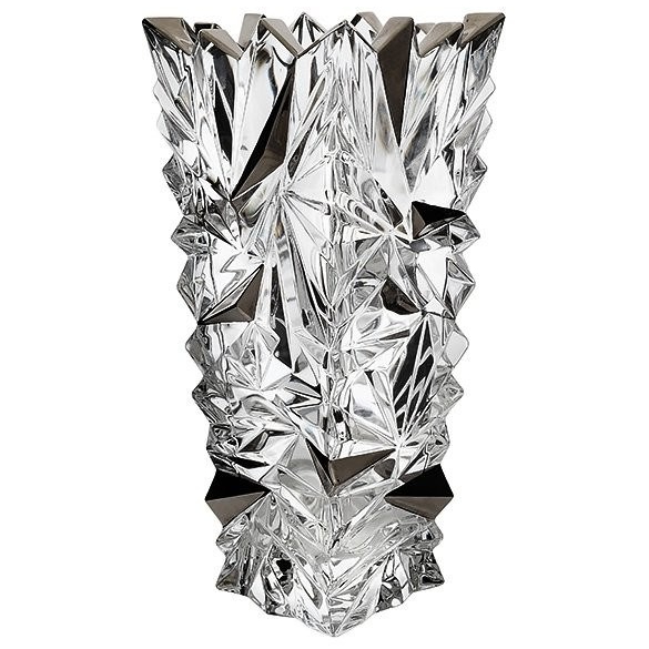 Ваза Bohemia Jihlava Glacier декор платина 30,5 см салатник 25 см thun1794 декор серебряные колосья отводка платина