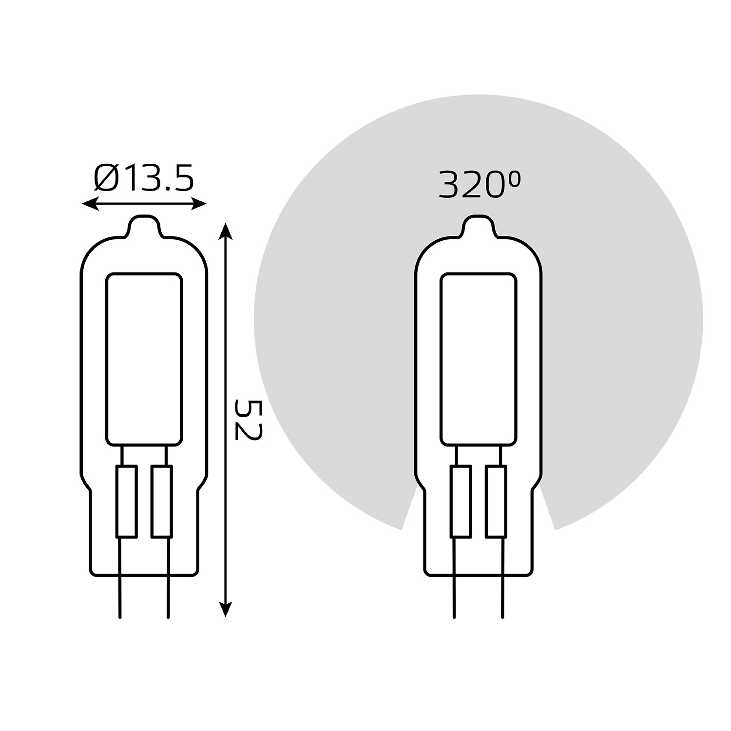 Лампа Gauss LED G4 AC220-240V 3.5W 260lm 4100K Glass 1/10/200 Вид№5