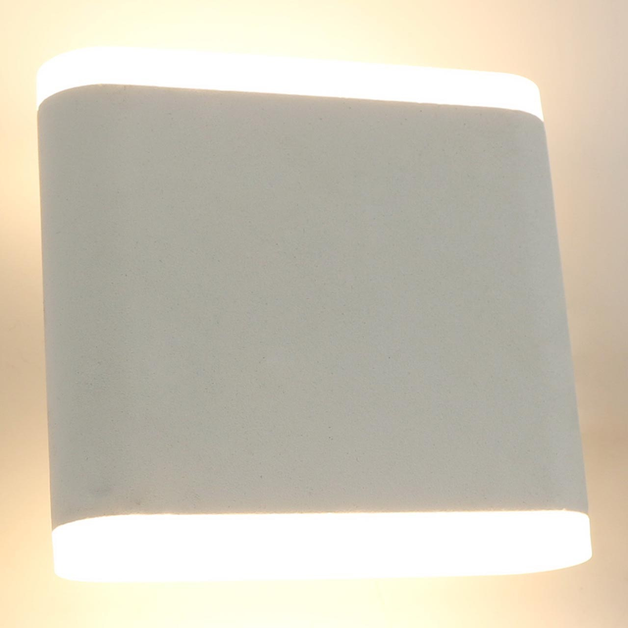 Уличный настенный светодиодный светильник Arte Lamp A8153AL-2WH, цвет белый - фото 2