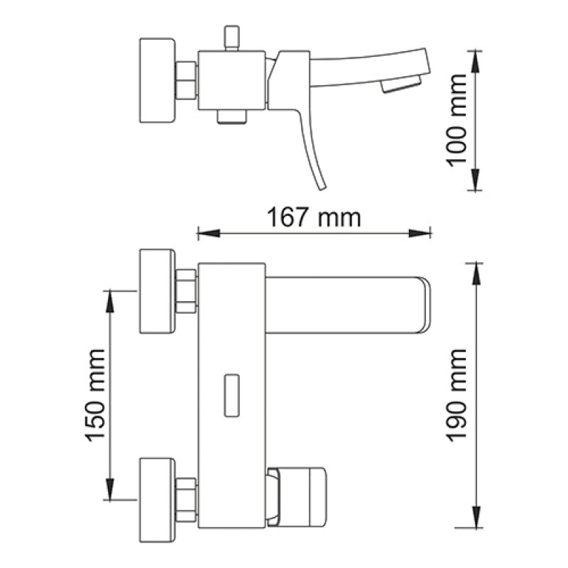 фото Смеситель wasserkraft для ванны exter 1601