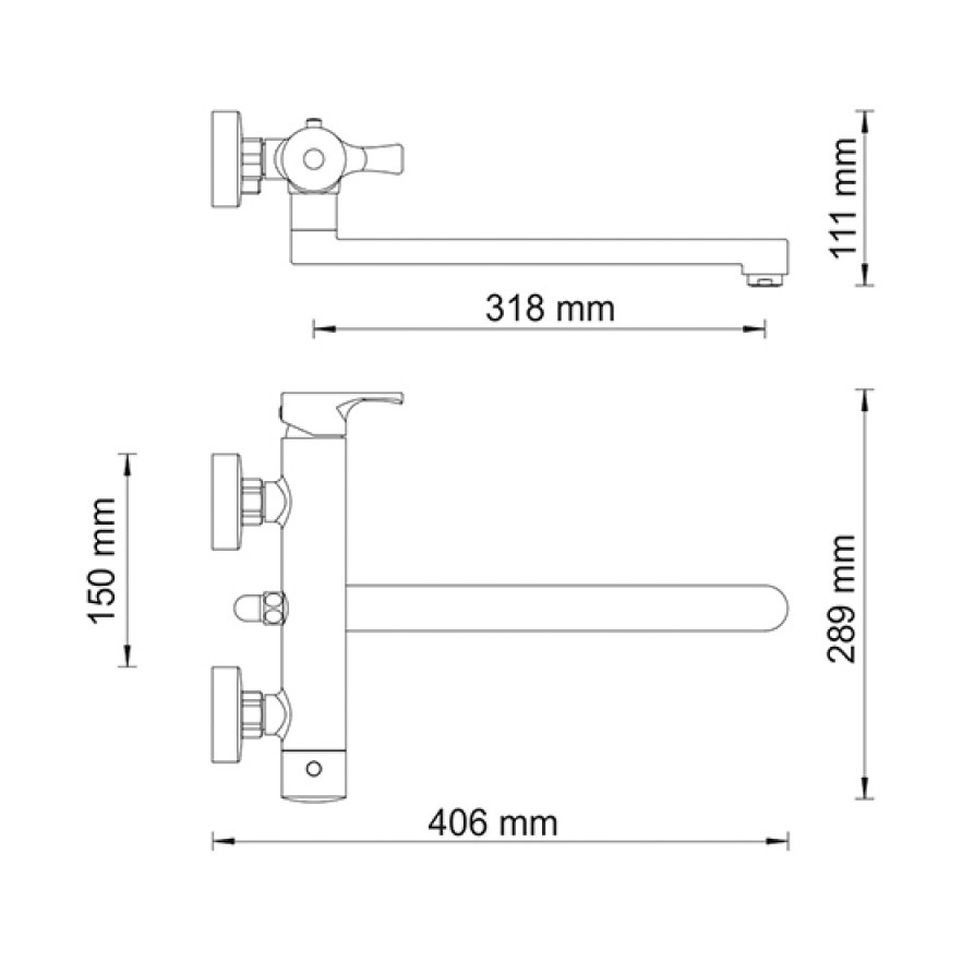 фото Смеситель wasserkraft для ванны berkel 4802l