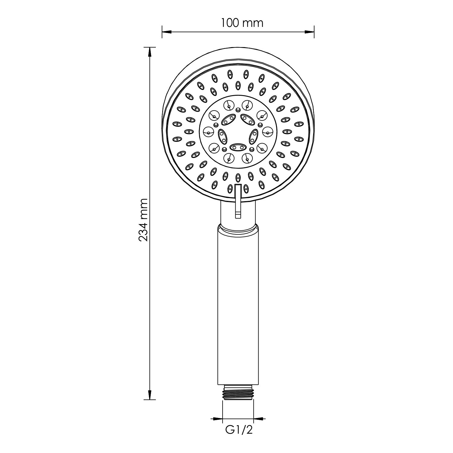 Лейка 5-функциональная Wasserkraft серебряная 10х6,2х23,4 см Вид№2