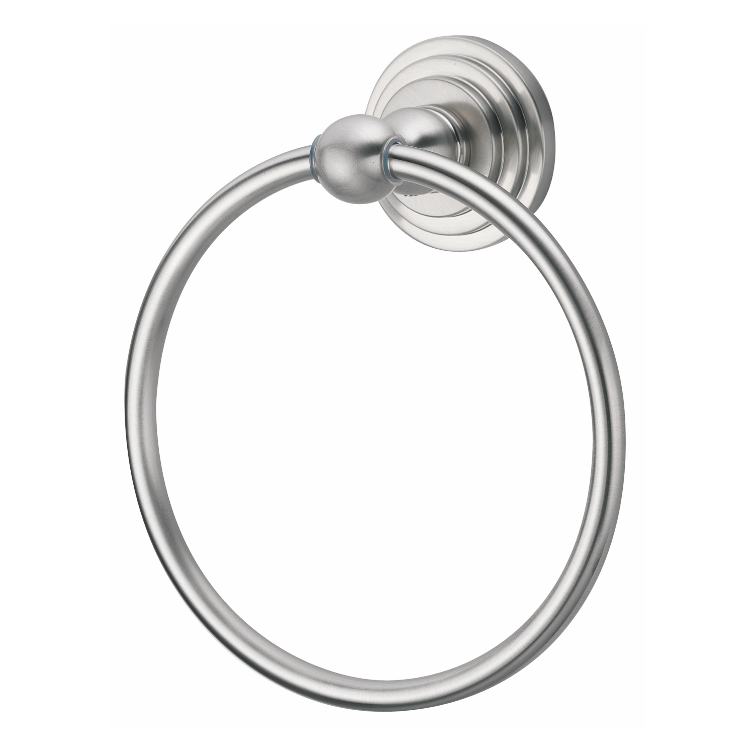 Держатель для полотенец кольцо Wasserkraft серебряный 15,5х18х7 см