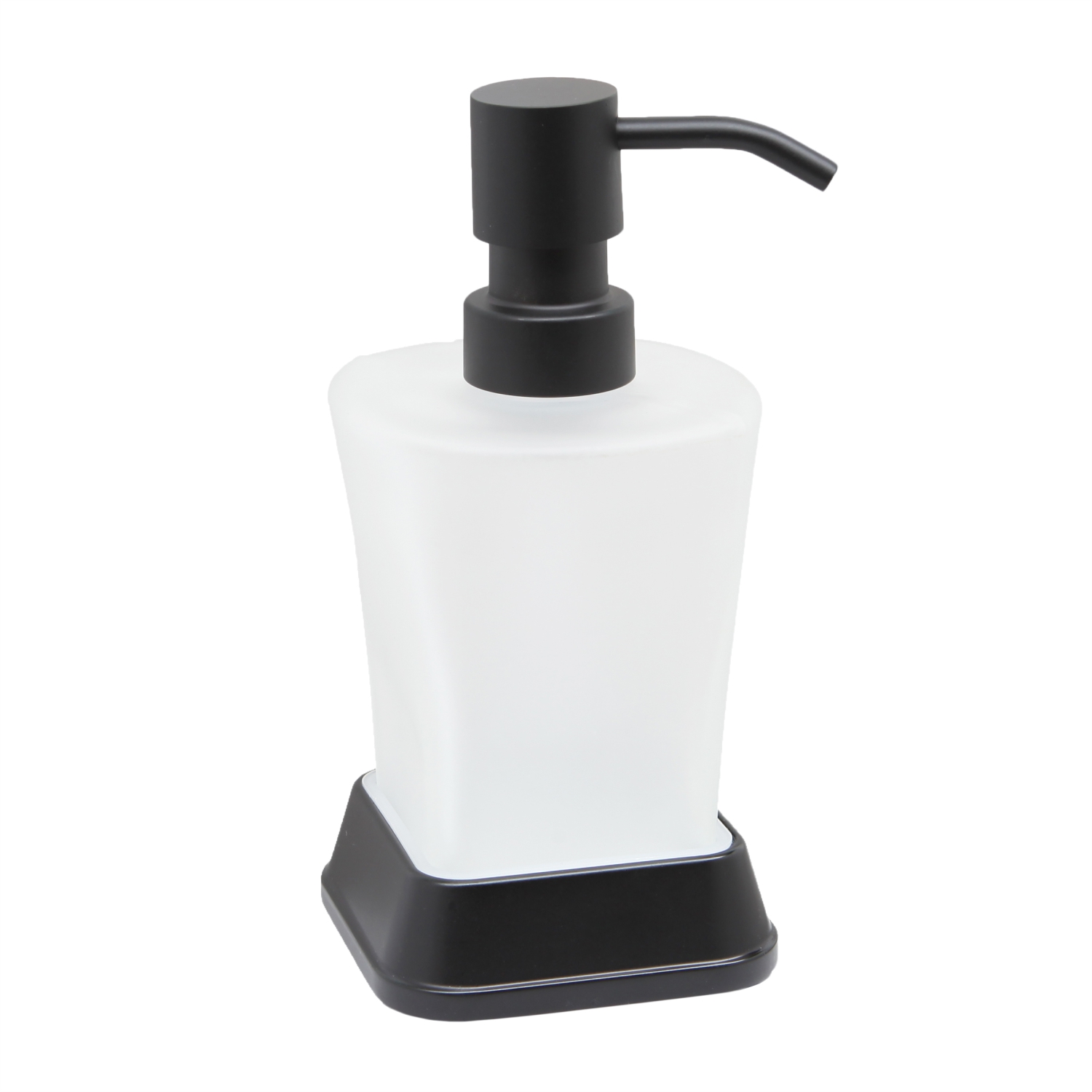 Дозатор для жидкого мыла Wasserkraft белый с черным (5499BLACK)