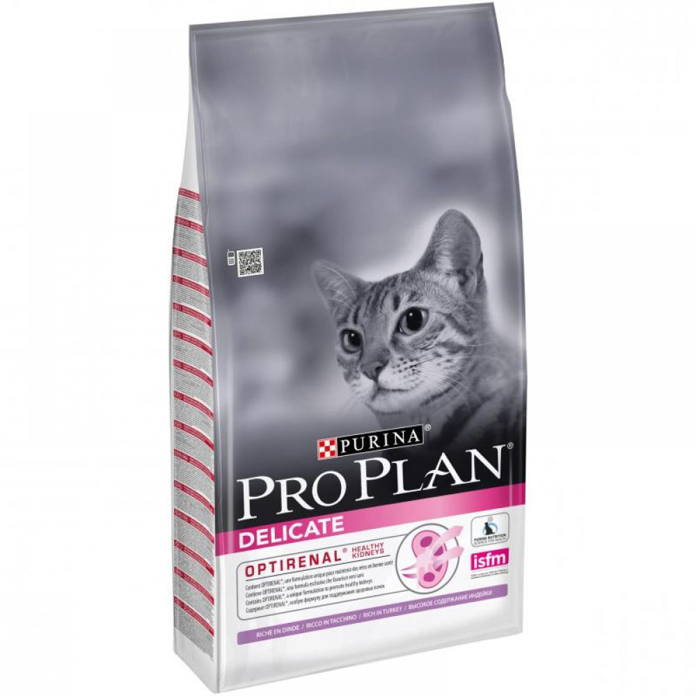 Корм для кошек Pro Plan Delicate с чувствительным пищеварением и привередливых в еде 1,5 кг royal canin indoor облегченный сухой корм для взрослых домашних и малоактивных кошек 400 гр