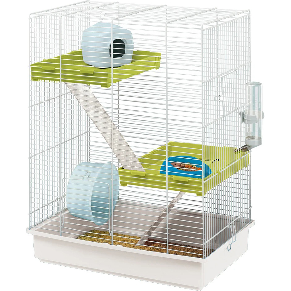 Клетка для грызунов Ferplast Hamster Tris 46x29x58 см зоомарк клетка для грызунов 3 этажная лесенка железо
