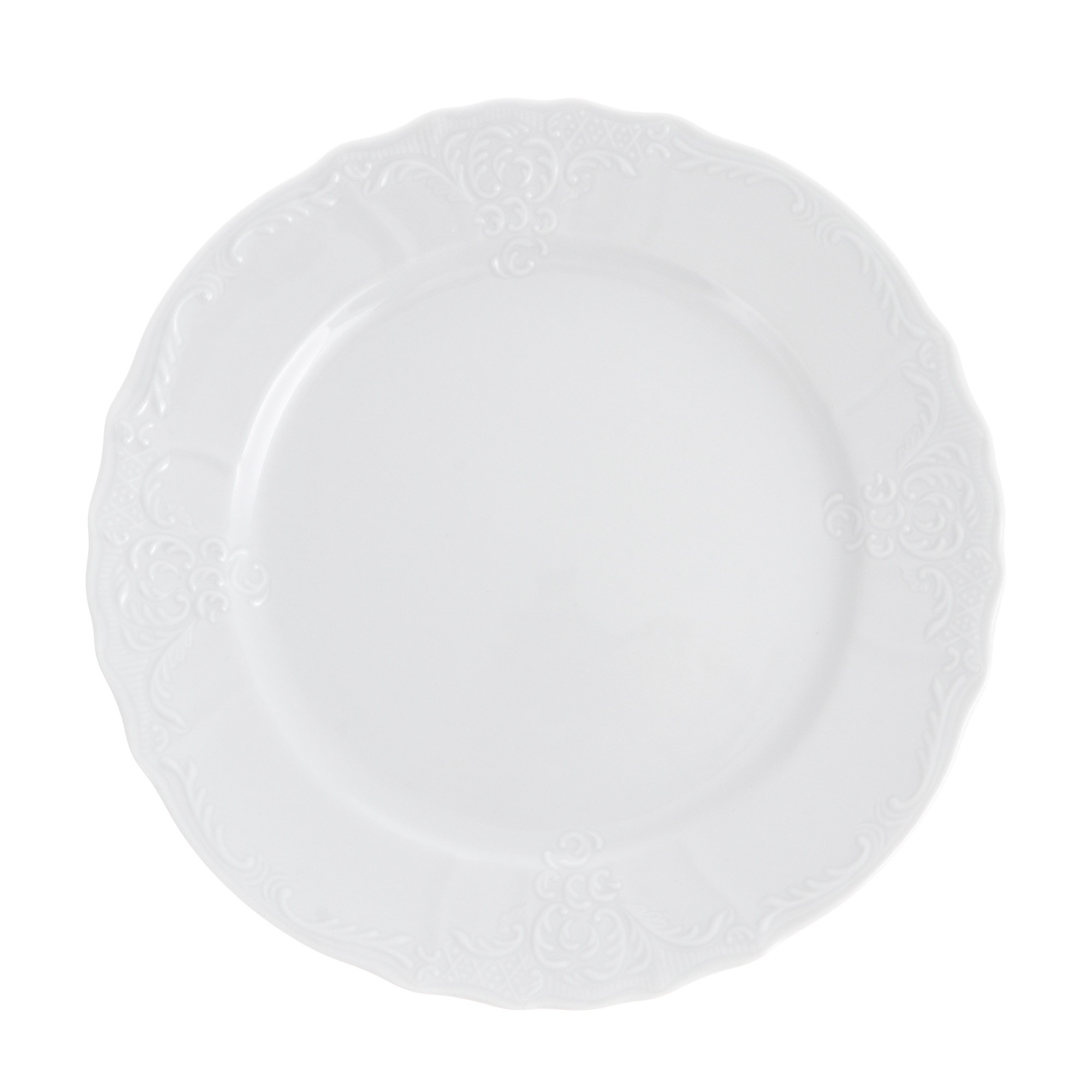 Набор тарелок Bernadotte фарфор 21 см 6 предметов, цвет белый - фото 3