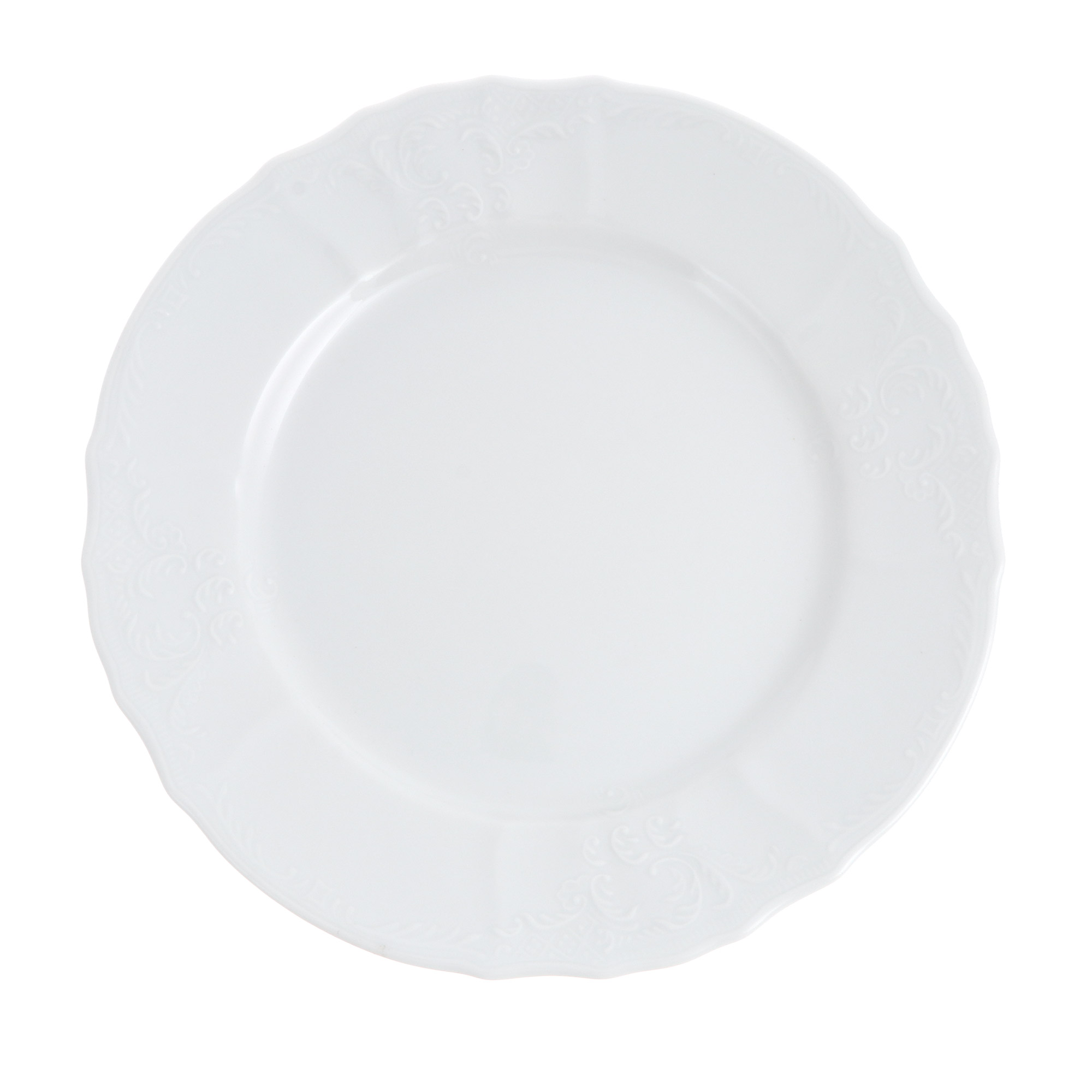 Набор тарелок Bernadotte фарфор 30 см 6 предметов, цвет белый - фото 2