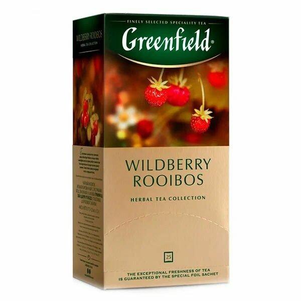 

Чай Greenfield Wildberry Rooibos в пакетиках 25 шт
