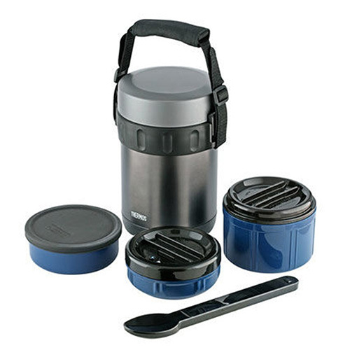 Термос для еды с контейнерами тм Thermos jbg-2000 (black) 2.0л цена и фото