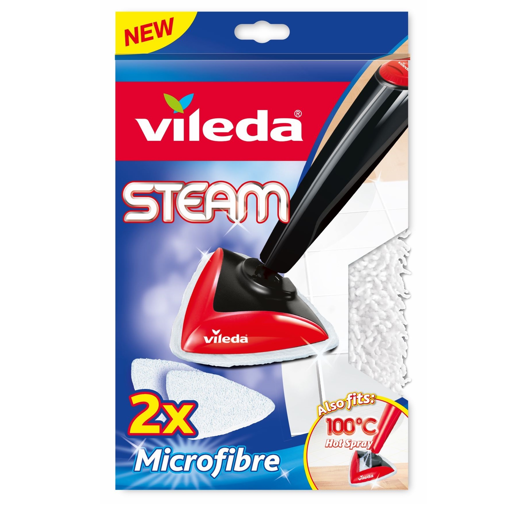 Насадка к паровой швабре Vileda Steam 2 шт насадка сменная vileda к швабре с отжимом ультрамакс изи твист