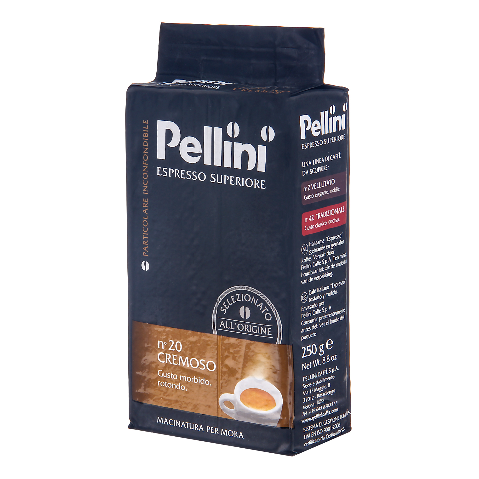 Кофе молотый Pellini Espreso Cremoso 250 г