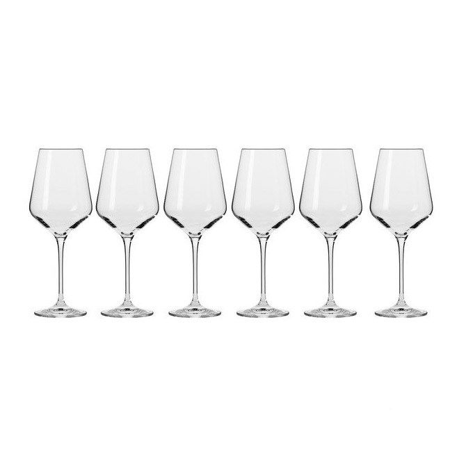 Набор бокалов Krosno Авангард для вина 0,39 л, цвет прозрачный - фото 2