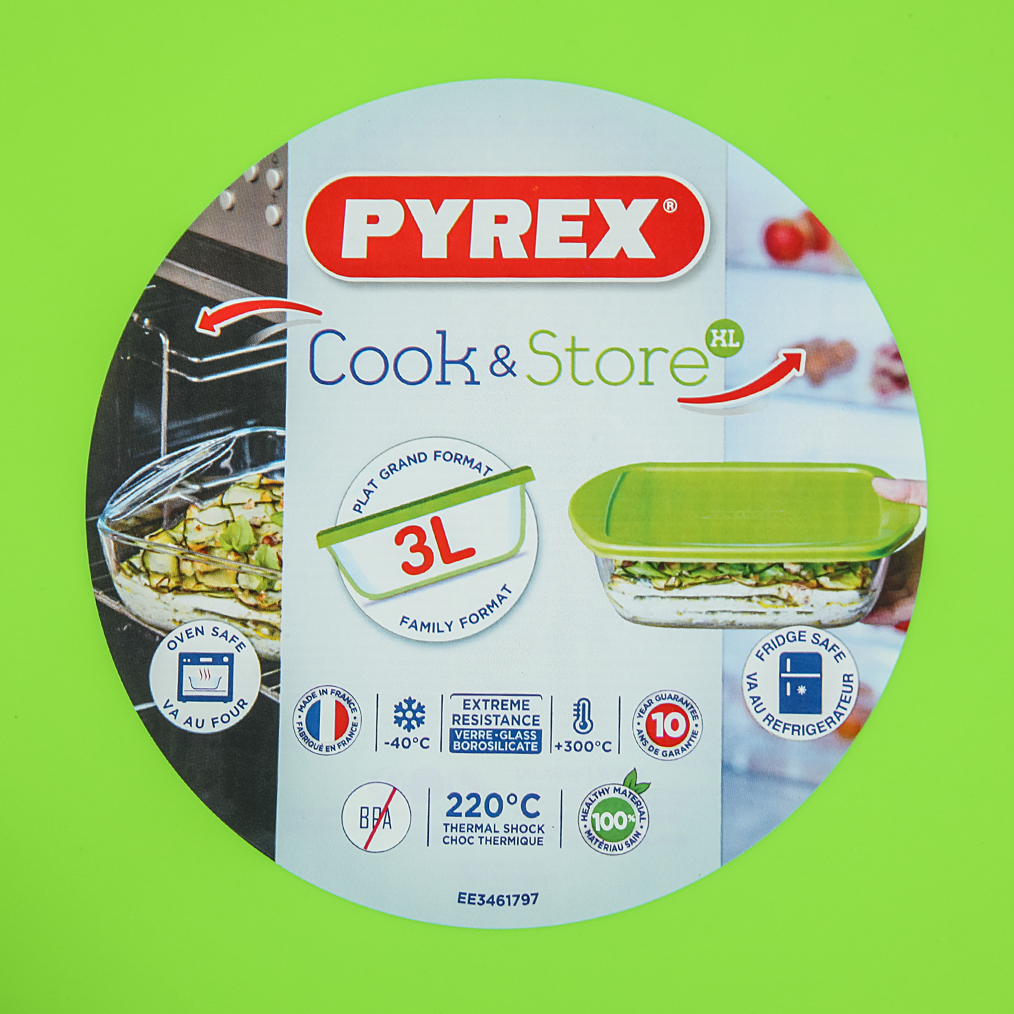 фото Форма для запекания и хранения овальная 35х24 pyrex