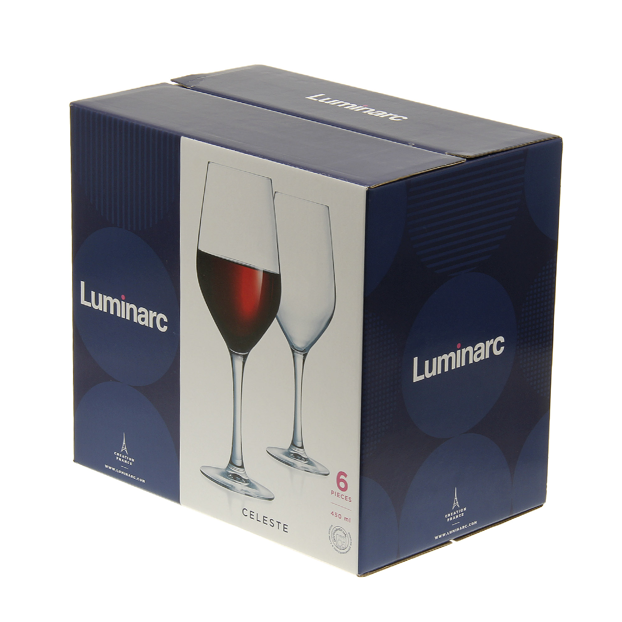 Набор бокалов для вина Luminarc селест 450мл 6шт - фото 2