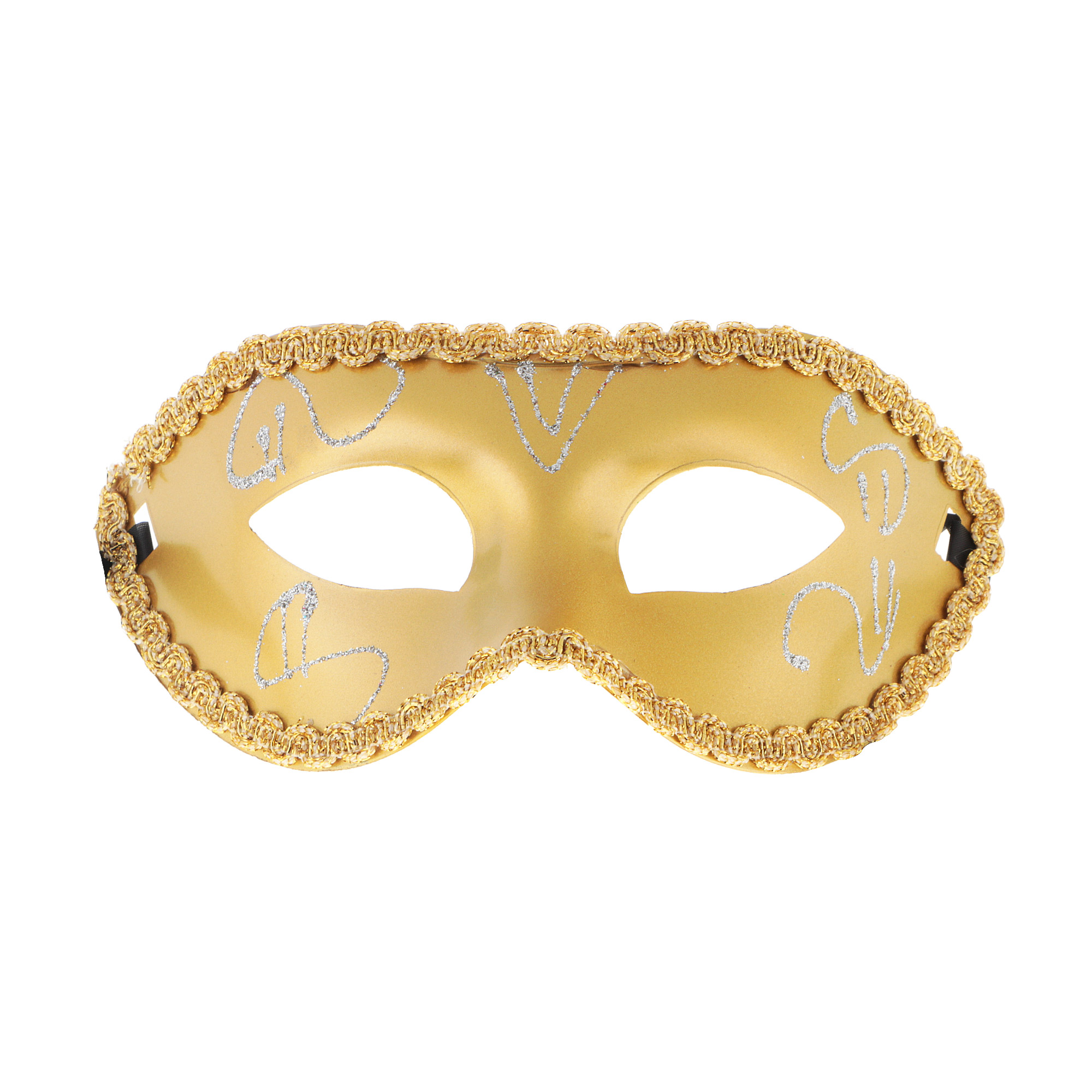 

Полумаска с росписью золото Кубера, Золотой