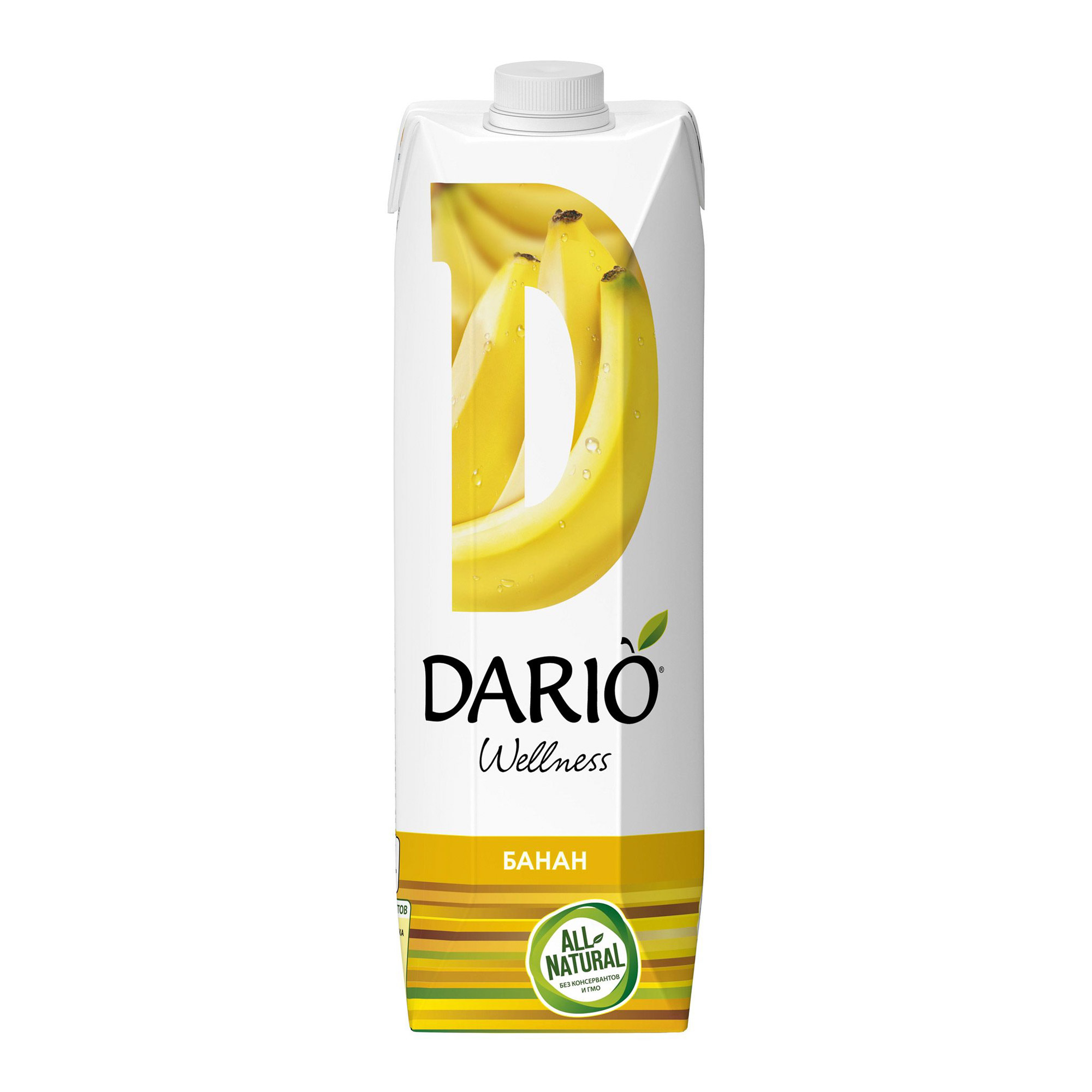 Нектар Dario Wellness банан с мякотью 1 л