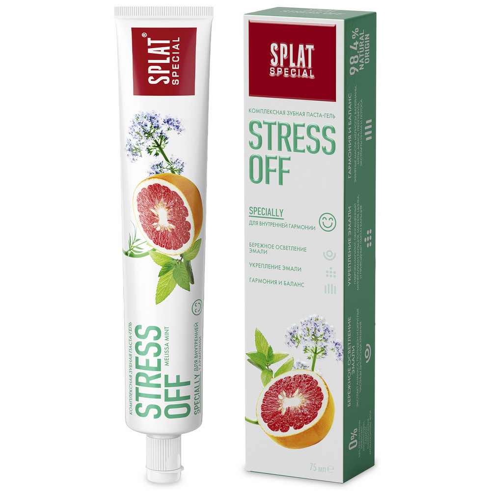 Зубная паста Splat Special Stress Off 75 мл зубная паста для укрепления эмали splat special organic органик 75 мл