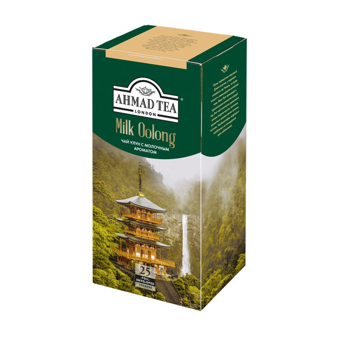 Чай Ahmad Tea Молочный Улун зеленый 25 пакетиков чай зеленый milford молочный оолонг 20 пакетиков