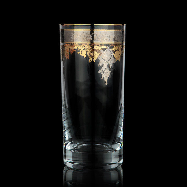Набор стаканов Combi Gold/Platinum для сока 0,37 л, цвет прозрачный - фото 1