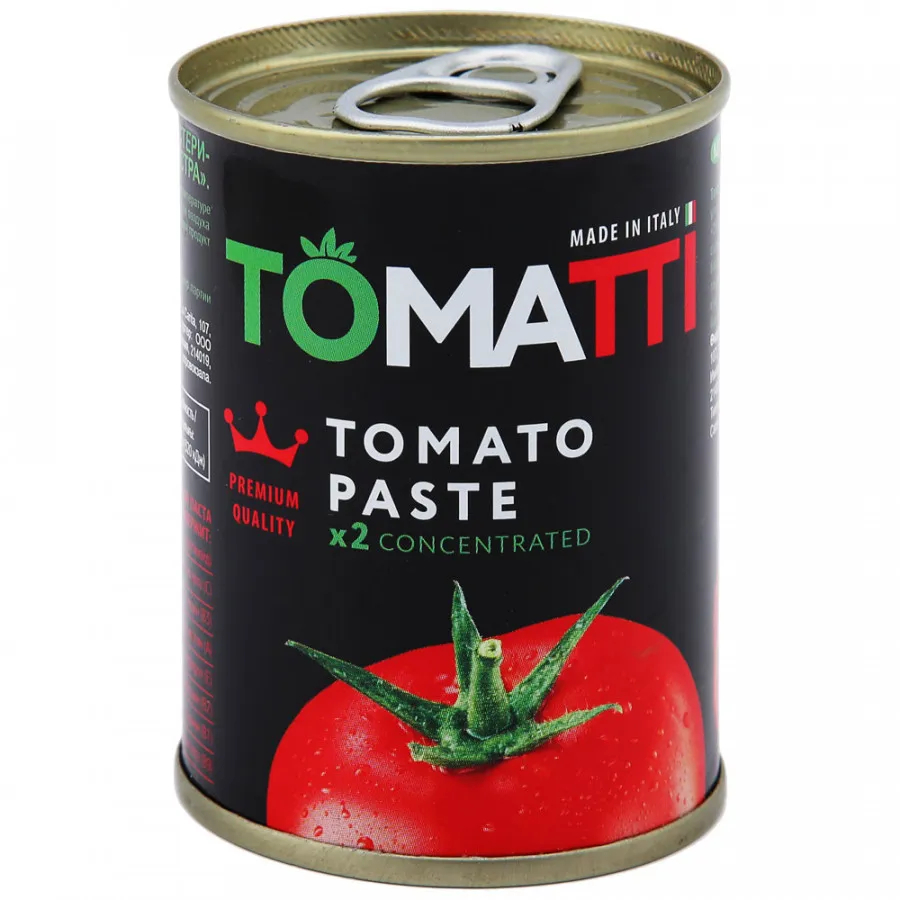 Паста Tomatti томатная, 140 г паста томатная tomatti 140г ж б