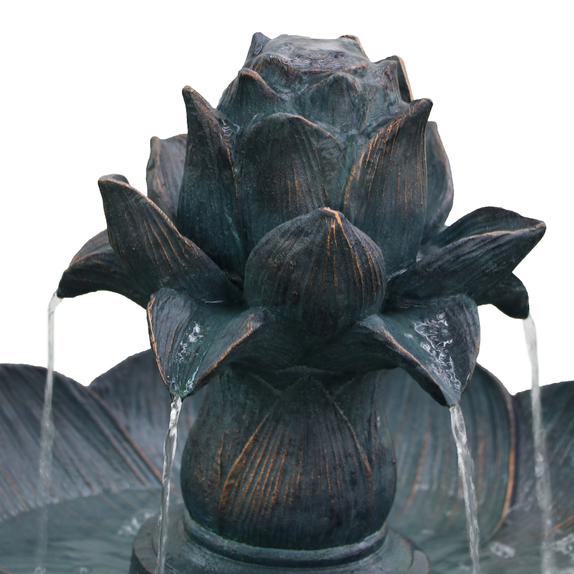 Фонтан Haomei Fountain лотос серый 52х52хh90, размер 52х52х90 см - фото 3