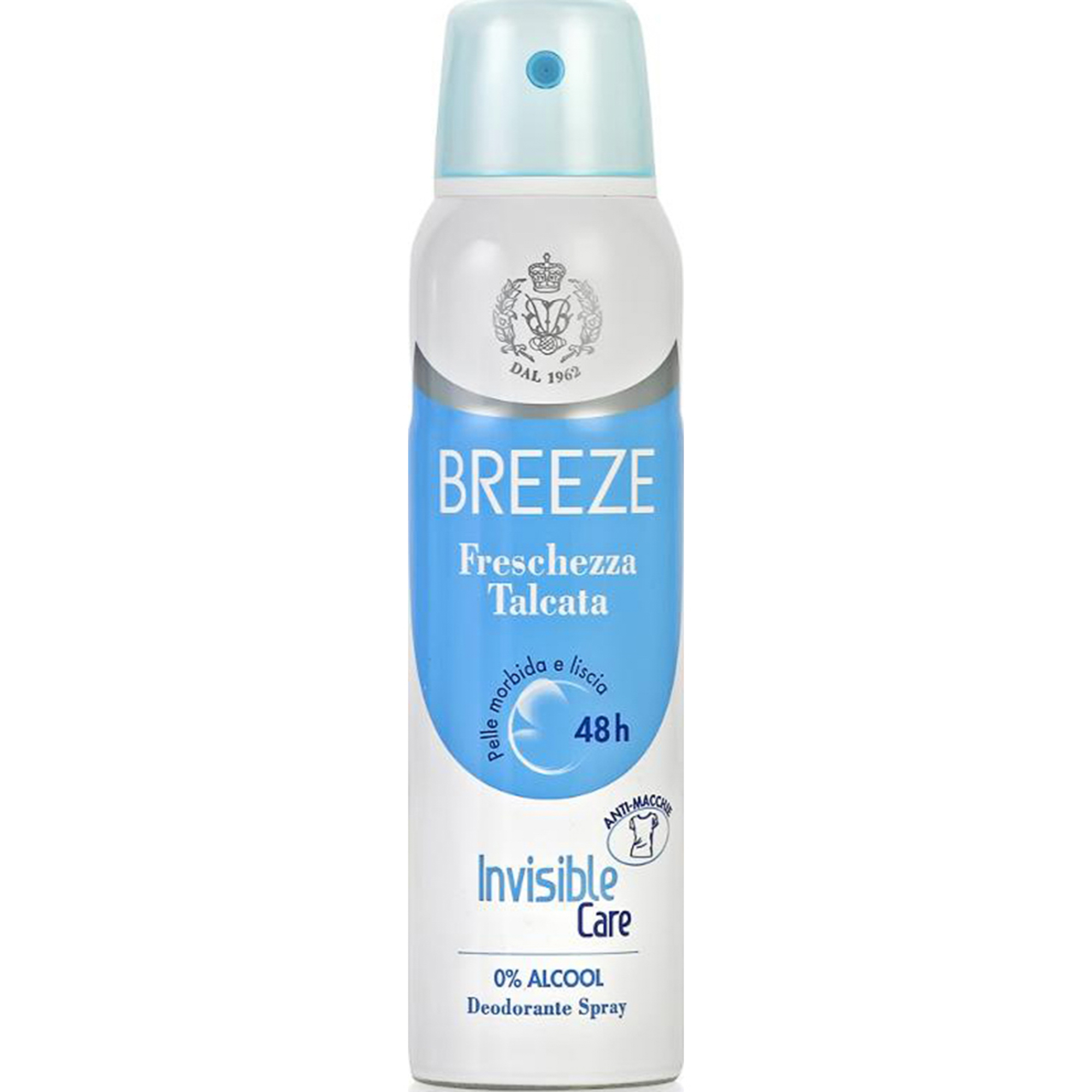 дезодорант спрей breeze дезодорант для тела в аэрозольной упаковке aqua Дезодорант Breeze Freschezza Talcata 48 часов 150 мл