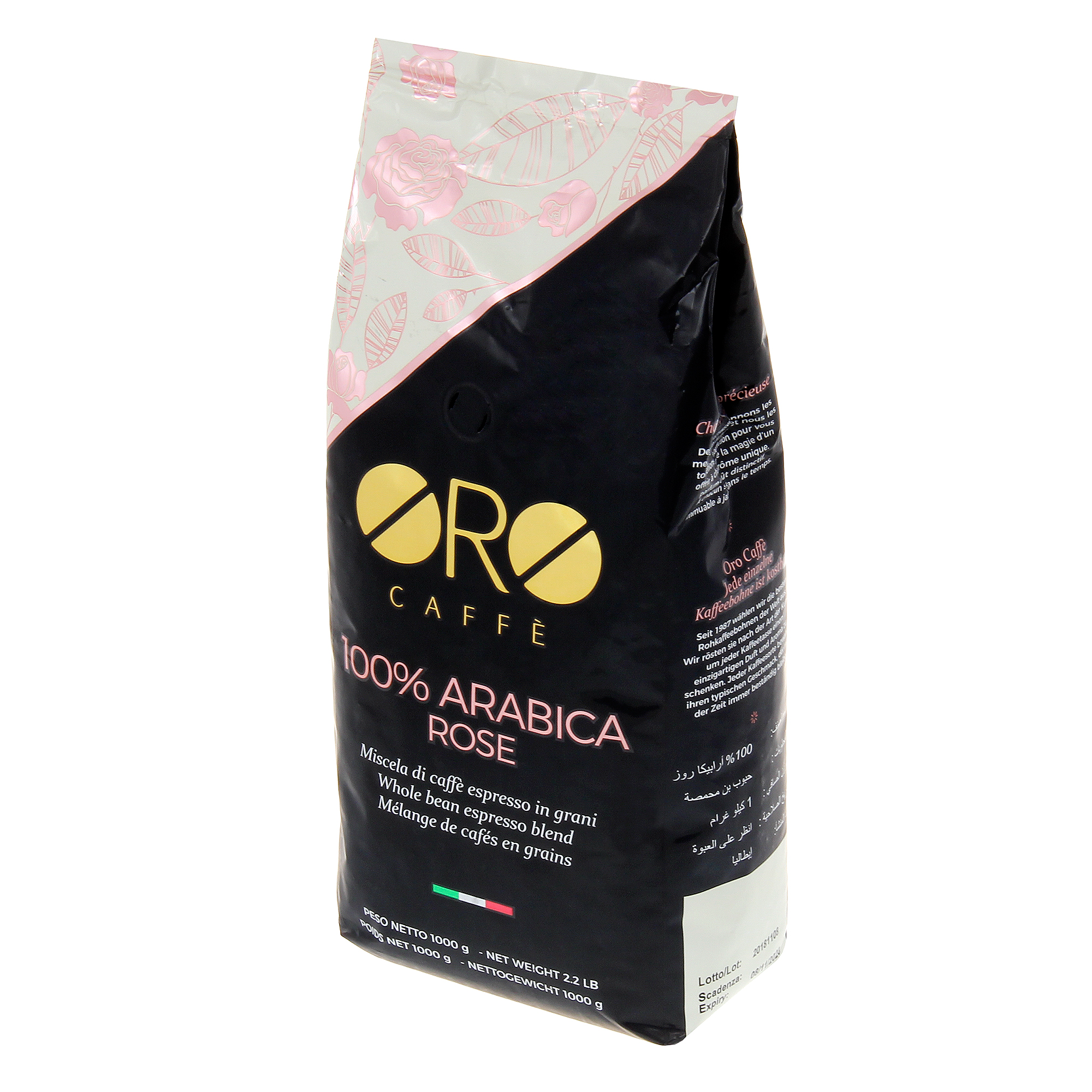 цена Кофе в зернах Oro Caffe 100% Arabica Rose 1 кг