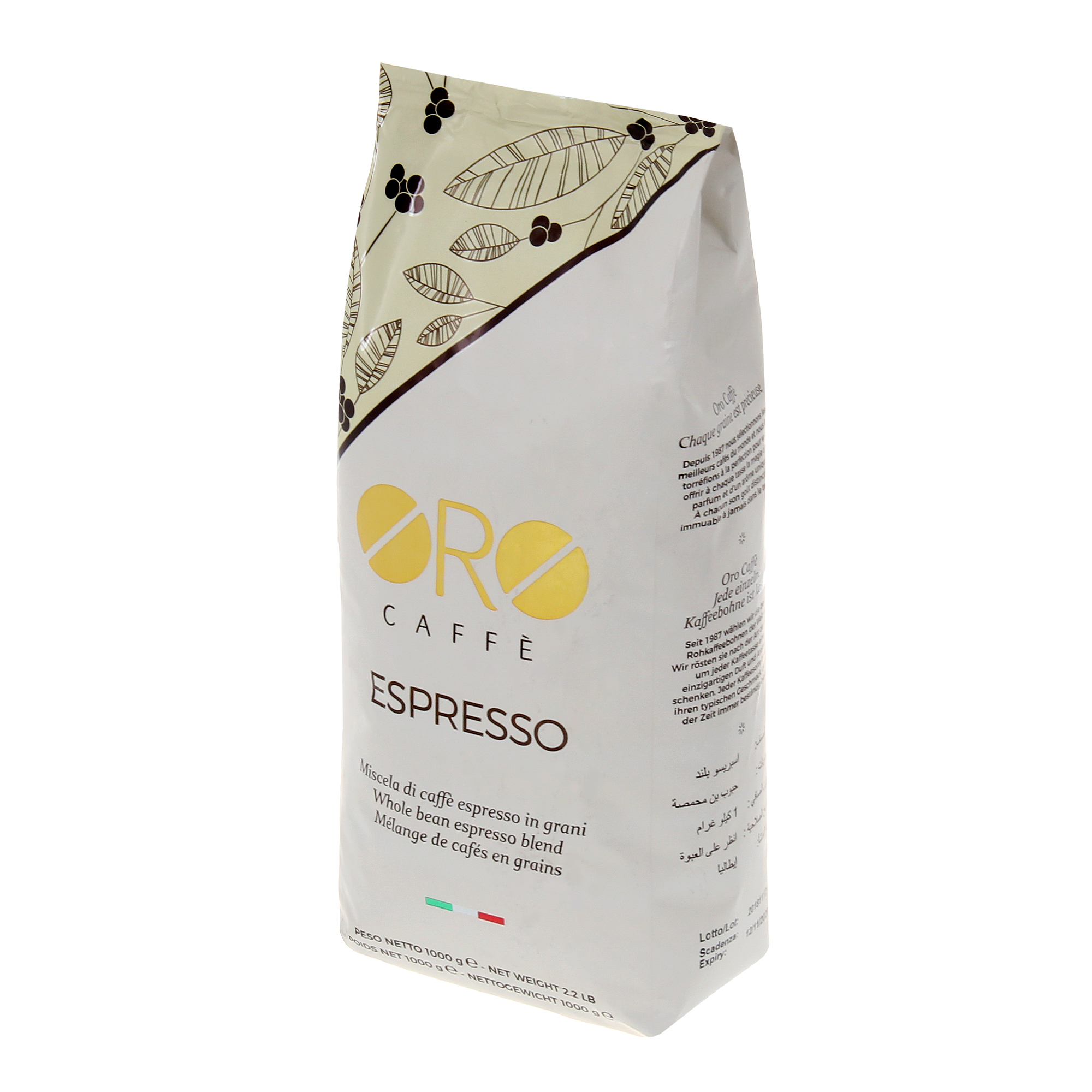 Кофе в зернах Oro Caffe Espresso 1 кг кофе в зернах caffe carraro qualita oro 500 г