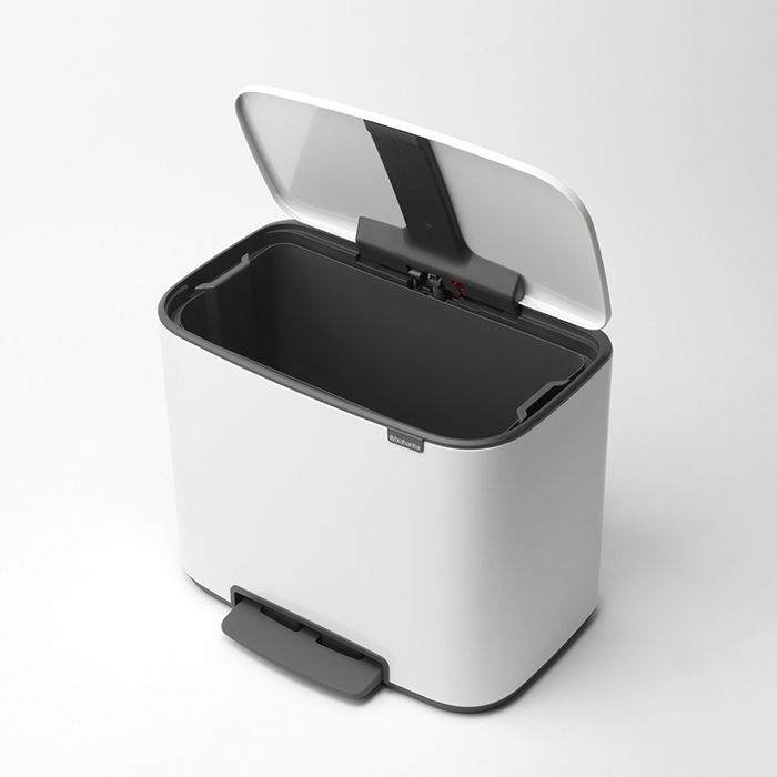 Бак мусорный с педалью Brabantia Bo Pedal Bin 36 л, белый Вид№2