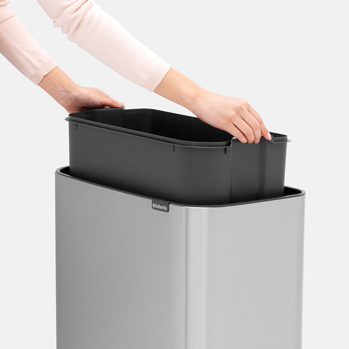 Бак мусорный Brabantia Bo Touch Bin 36 л, серебристый Вид№4