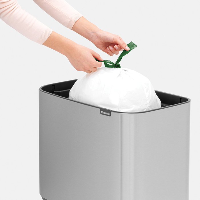 Бак мусорный Brabantia Bo Touch Bin 36 л, серебристый Вид№5